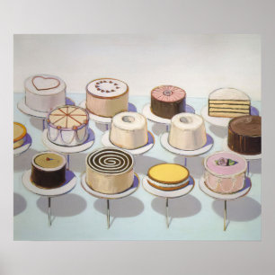 Póster wayne thiebaud - pasteles 1963