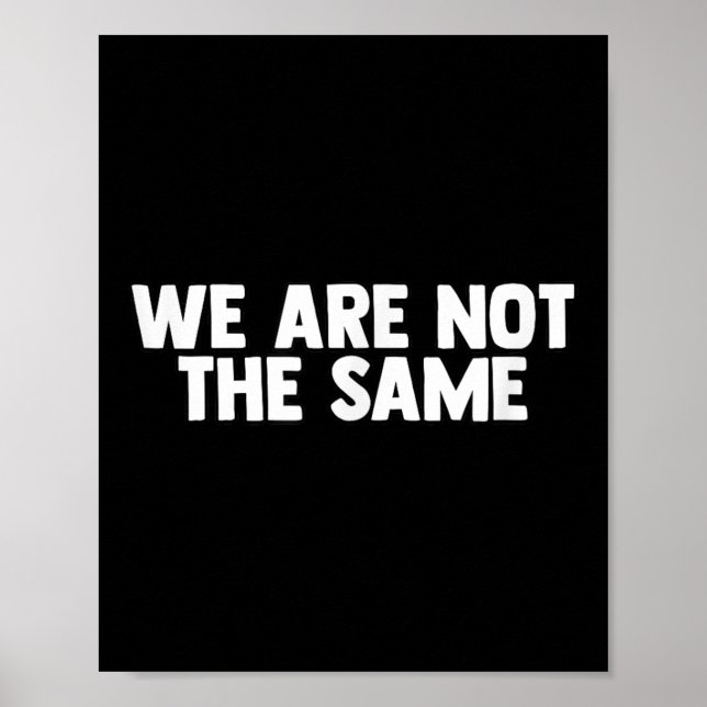 Póster We Are Different Not Same Motivation Drive Wer  (Frente)