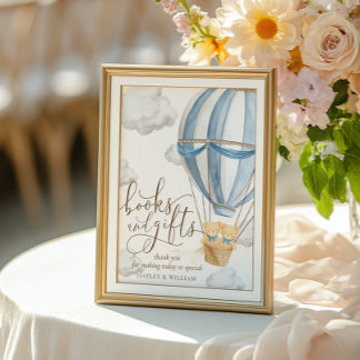 Póster We Can Bearly Wait Books and Gifts Baby Shower