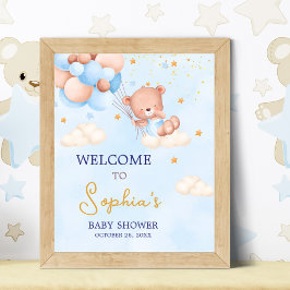 Póster We Can Bearly Wait, Boy Baby Shower