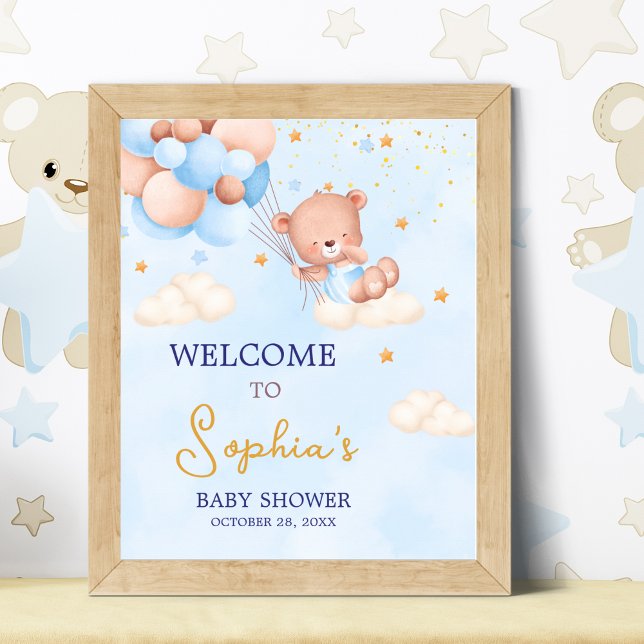 Póster We Can Bearly Wait, Boy Baby Shower (Subido por el creador)