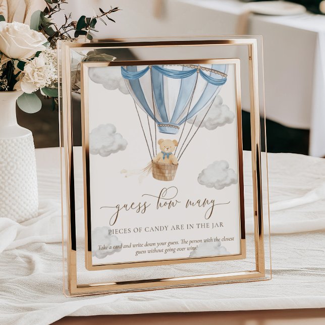 Póster We Can Bearly Wait Guess How Many Baby Shower Game (Subido por el creador)