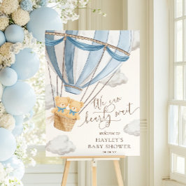 Póster We Can Bearly Wait Twins Baby Shower