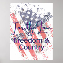 Póster We Dissent for the Love of Country Poster