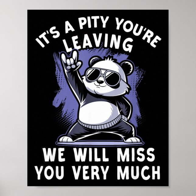 Póster We`ll Miss You Farewell Coworker, Office Sendoff & (Frente)
