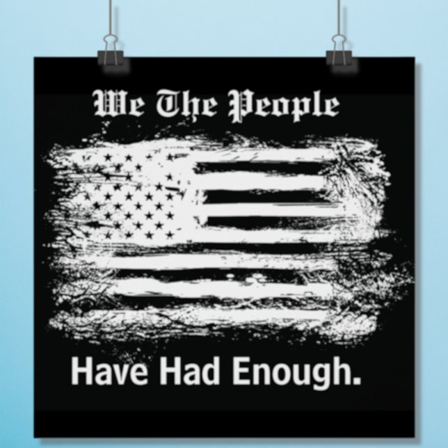 Póster We The People Distressed Flag (Subido por el creador)