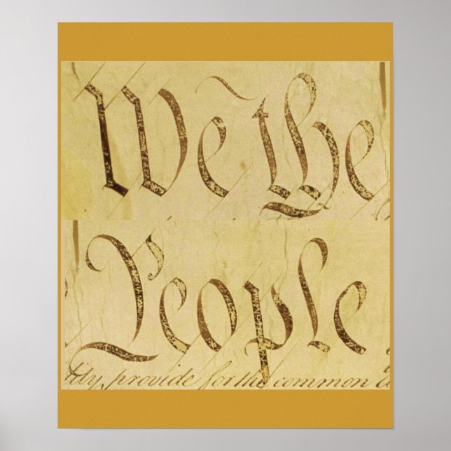 Póster We the People Poster (Frente)