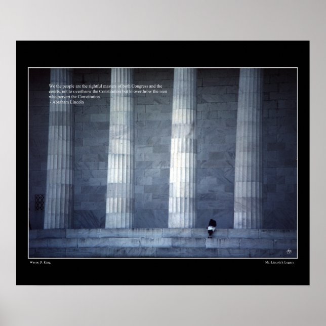 Póster We the People - Poster de citas de Lincoln (Frente)