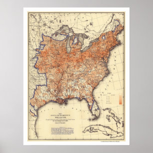 Póster Wealth Distribution USA 1872