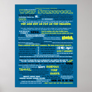 Póster Wear Sunscreen