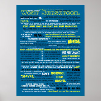 Póster Wear Sunscreen