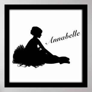 Póster Weary Ballerina Personalizada con Nombre