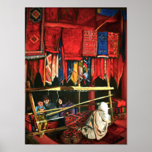 Póster Weavers marroquí