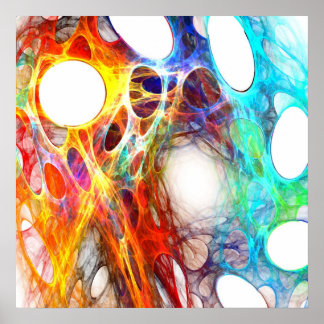 Póster Web colorida - Poster