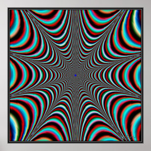 Póster Web de color gigante pulsante