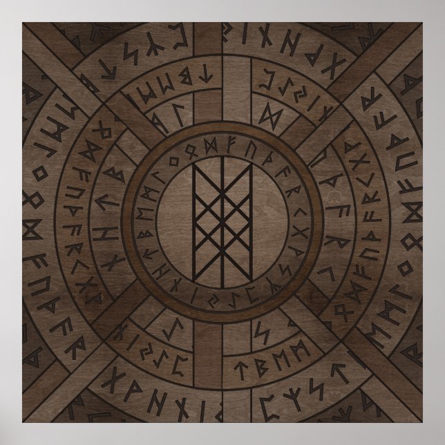 Póster Web de Wyrd La Matriz del Destino - Textura de mad (Frente)
