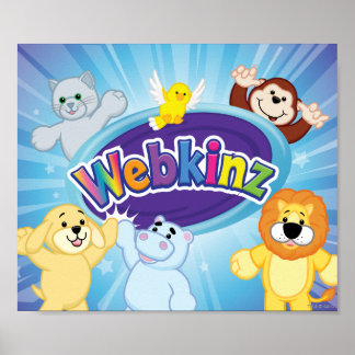Póster Webkinz: Entra y juega