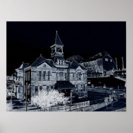 Póster Webster House y el Centro Kauffman