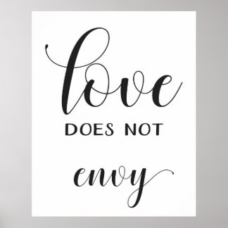 Póster Wedding Aisle Signs - 1 Corinthians 13
