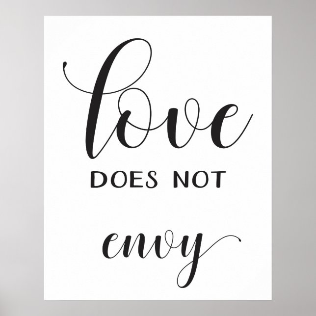 Póster Wedding Aisle Signs - 1 Corinthians 13 (Frente)