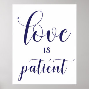 Póster Wedding Aisle Signs - 1 Corinthians 13