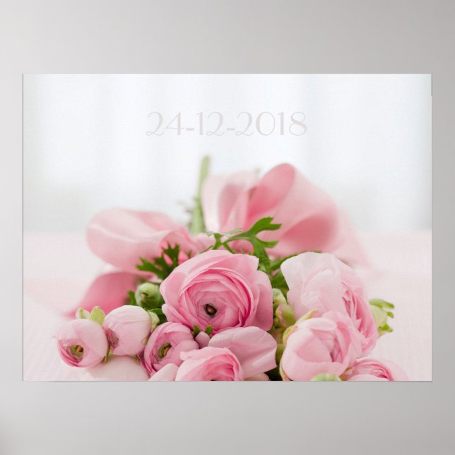 Póster Wedding Date Memory Poster for the husband ;) (Frente)