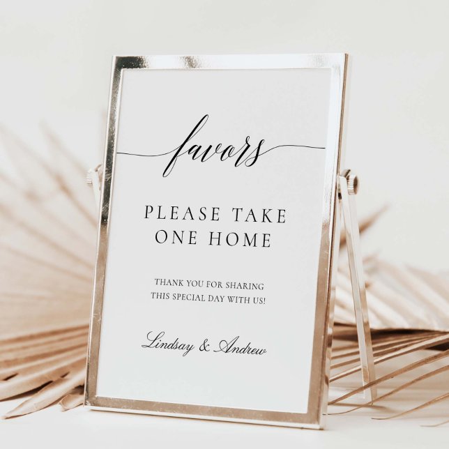 Póster Wedding Party Favors Sign Table Reception Poster (Subido por el creador)