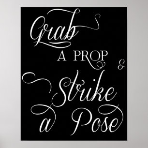 Póster Wedding Photo Booth Sign