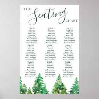 PÓSTER WEDDING SEATING CHART