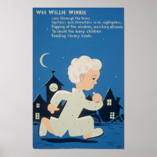 Póster Wee Willie Winkie Vintage Poster de WPA