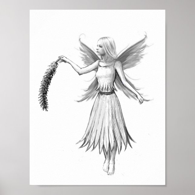 Póster Weeping Willow Fairy with Catkin (Frente)