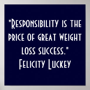 Póster Weight Loss Responsibility 1