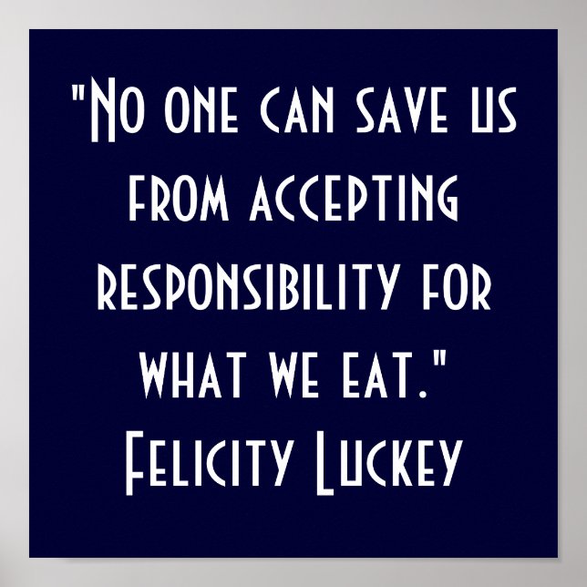 Póster Weight Loss Responsibility 6 (Frente)