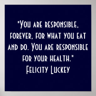 Póster Weight Loss Responsibility 7