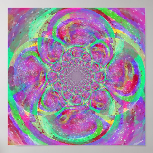 Póster Weird art, cool vibes art print (Frente)