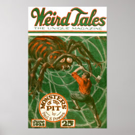 Póster Weird Tales 1925 Portada - Monstruos del Foso