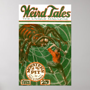 Póster Weird Tales 1925 Portada - Monstruos del Foso