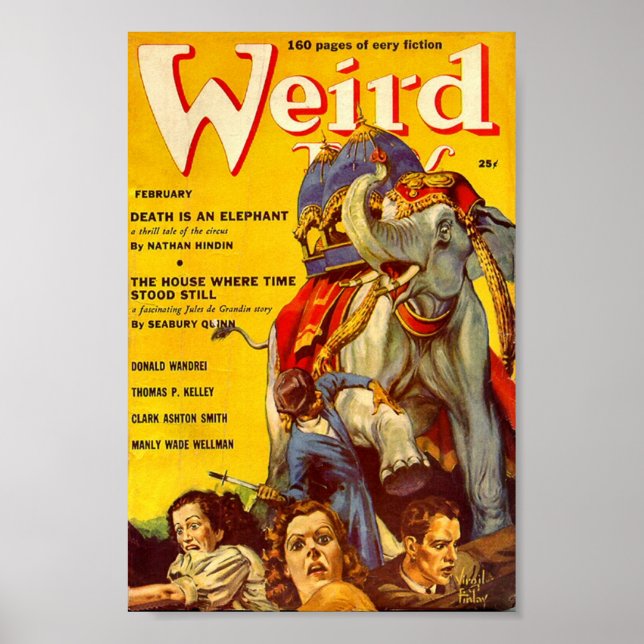 Póster Weird Tales Comic Poster Febrero (Frente)