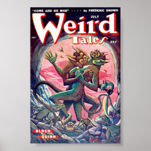 Póster Weird Tales Comic Poster Julio