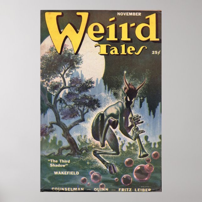 Póster Weird Tales Jazz Satyr (Frente)