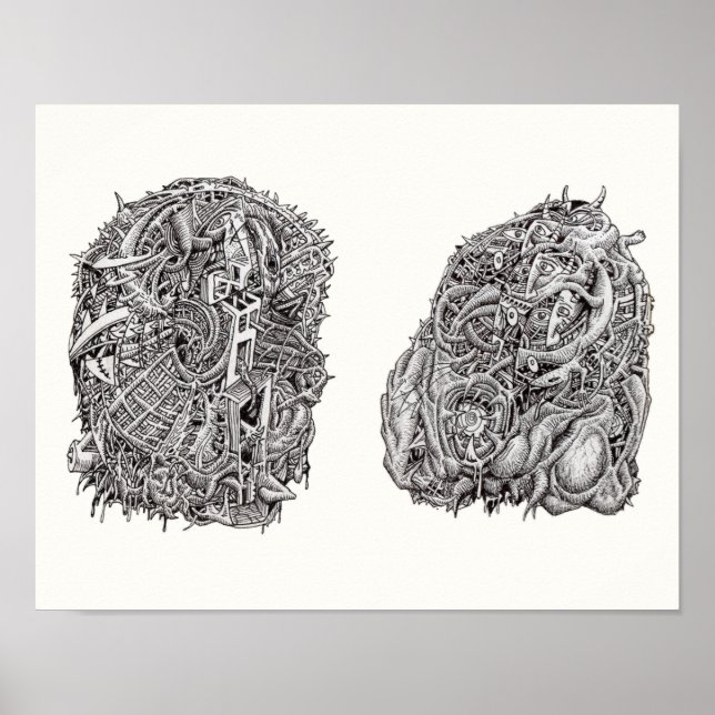 Póster Weirdhead por Brian Benson (Frente)