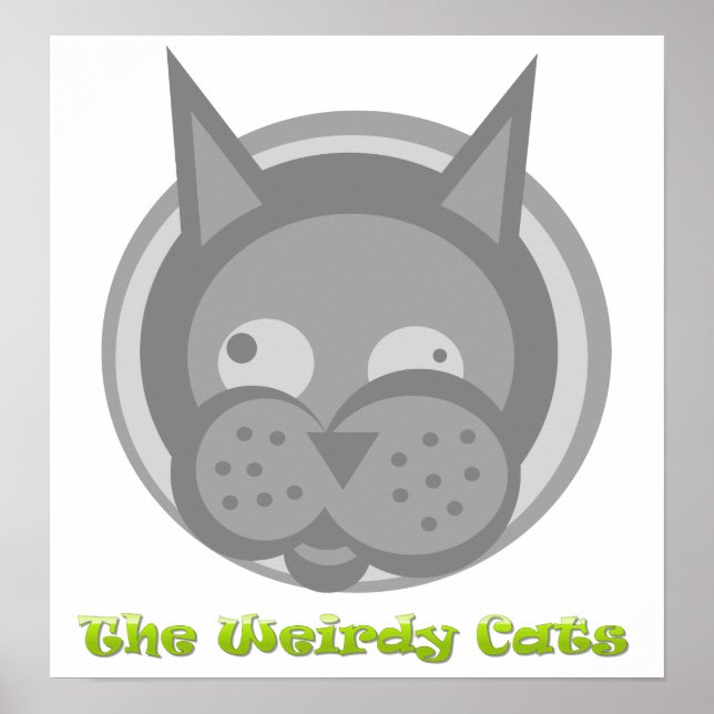 Póster Weirdy Cats Poster (Frente)