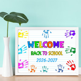 Póster Welcome Back To School First Day Of School 