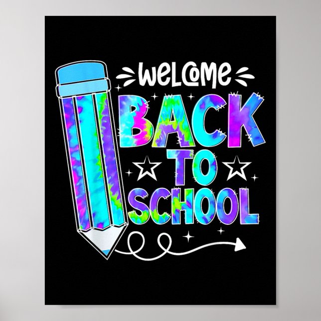Póster Welcome Back To School Shirts First Day Of School  (Frente)