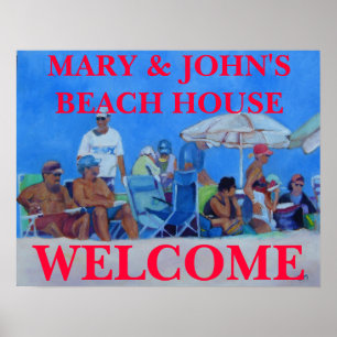 PÓSTER WELCOME BEACH HOUSE - POSTER