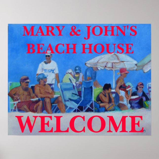 PÓSTER WELCOME BEACH HOUSE - POSTER (Frente)