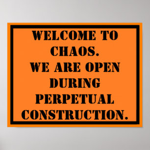 Póster Welcome to Chaos