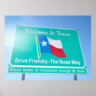 Póster Welcome To Texas!