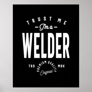 Póster Welder Job Title Gift