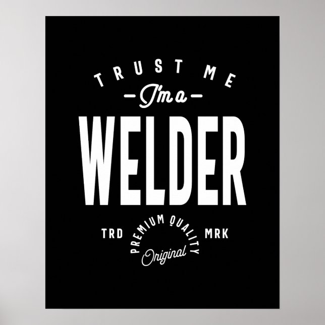 Póster Welder Job Title Gift (Frente)